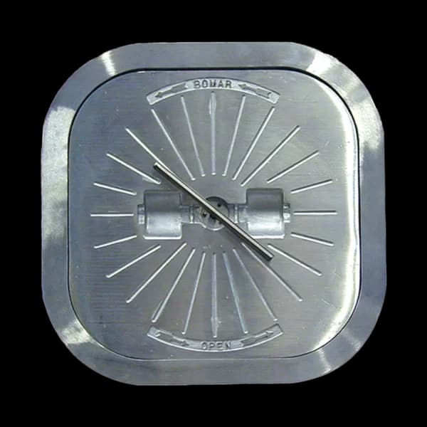 Bomar Commercial Grade Series 27″ X 27″ Square Non-Hinged Cast Aluminum Watertight Hatch