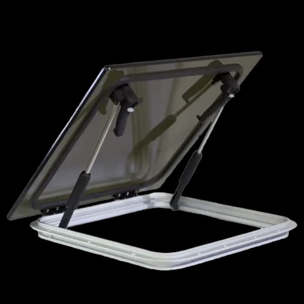 Bomar 3600 Series Flush 8 3/8″ x 8 3/8″ Square Extruded Aluminum Hatch