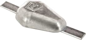Weld-on hull anode, zinc, 2,7 kg