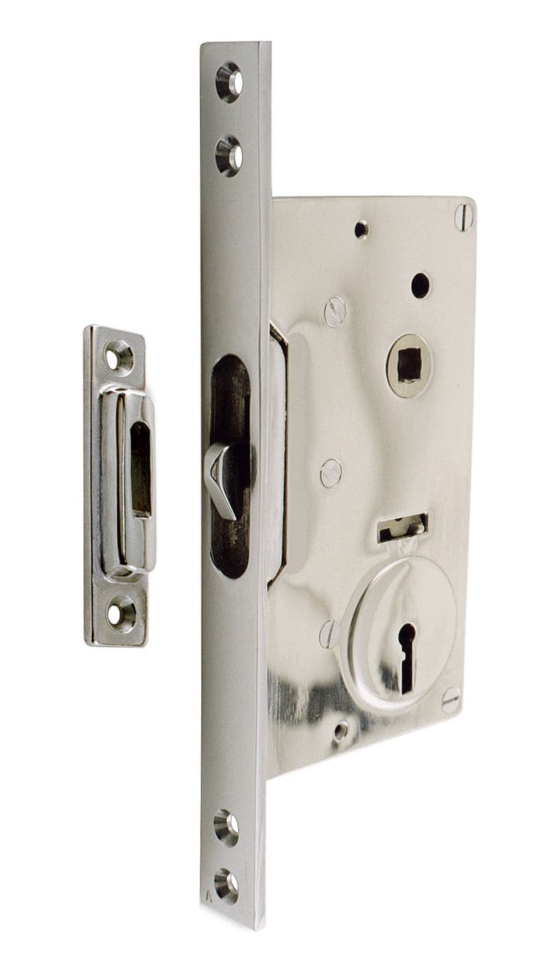 Lock with striker, 3 keys and stainless steel hook