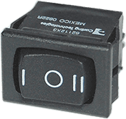 Rocker Switch SPDT - ON-OFF-(ON)