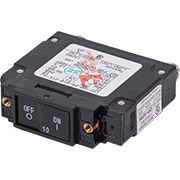 UL-489 Circuit Breaker - 10A Flat Rocker