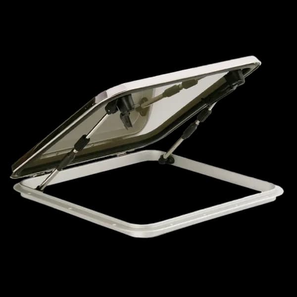Bomar SS Voyager Mid Profile Series 8 1/4″ x 8 1/4″ Square Stainless Steel Hatch