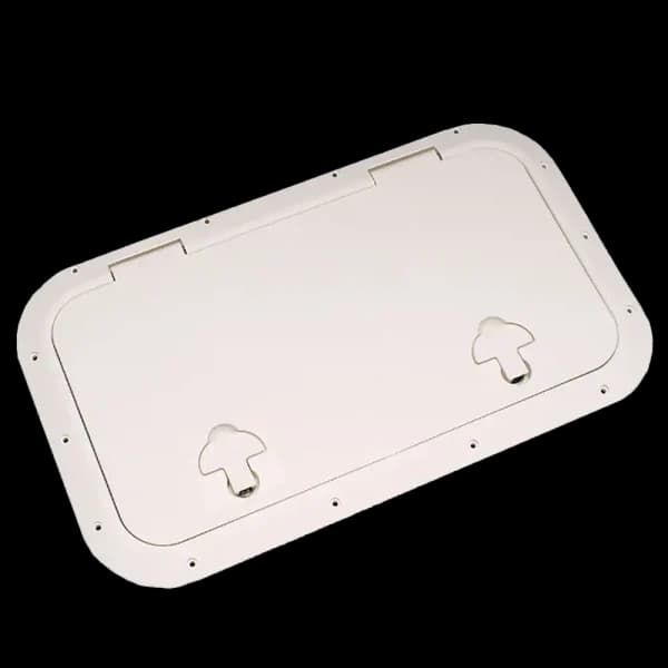 Bomar Gray Series 10″ x 30″ Rectangle Molded Inspection Hatch - Color: White