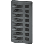 WeatherDeck® 12V DC Waterproof Fuse Panel - Gray 8 Positions