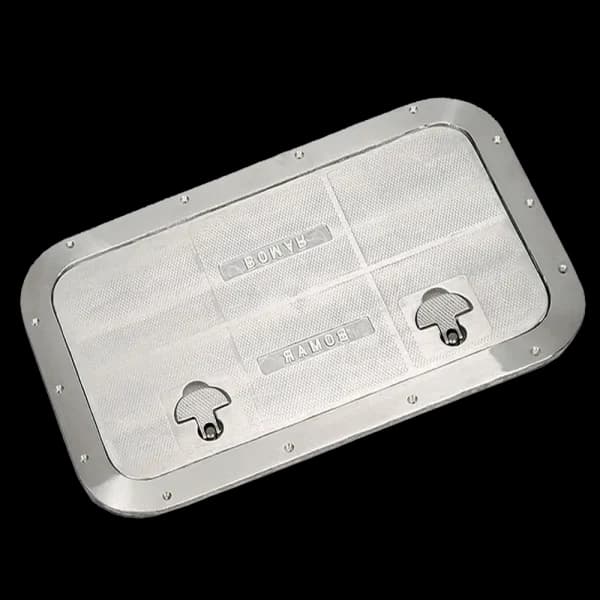 Bomar Commercial Grade Series 12 1/4″ X 21 1/16″ Rectangle Cast Aluminum Inspection Hatch