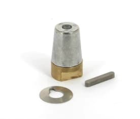 Set : Zinc anode, shaft nut, key and tab washer for VETUS Ø 60 mm propeller shafts